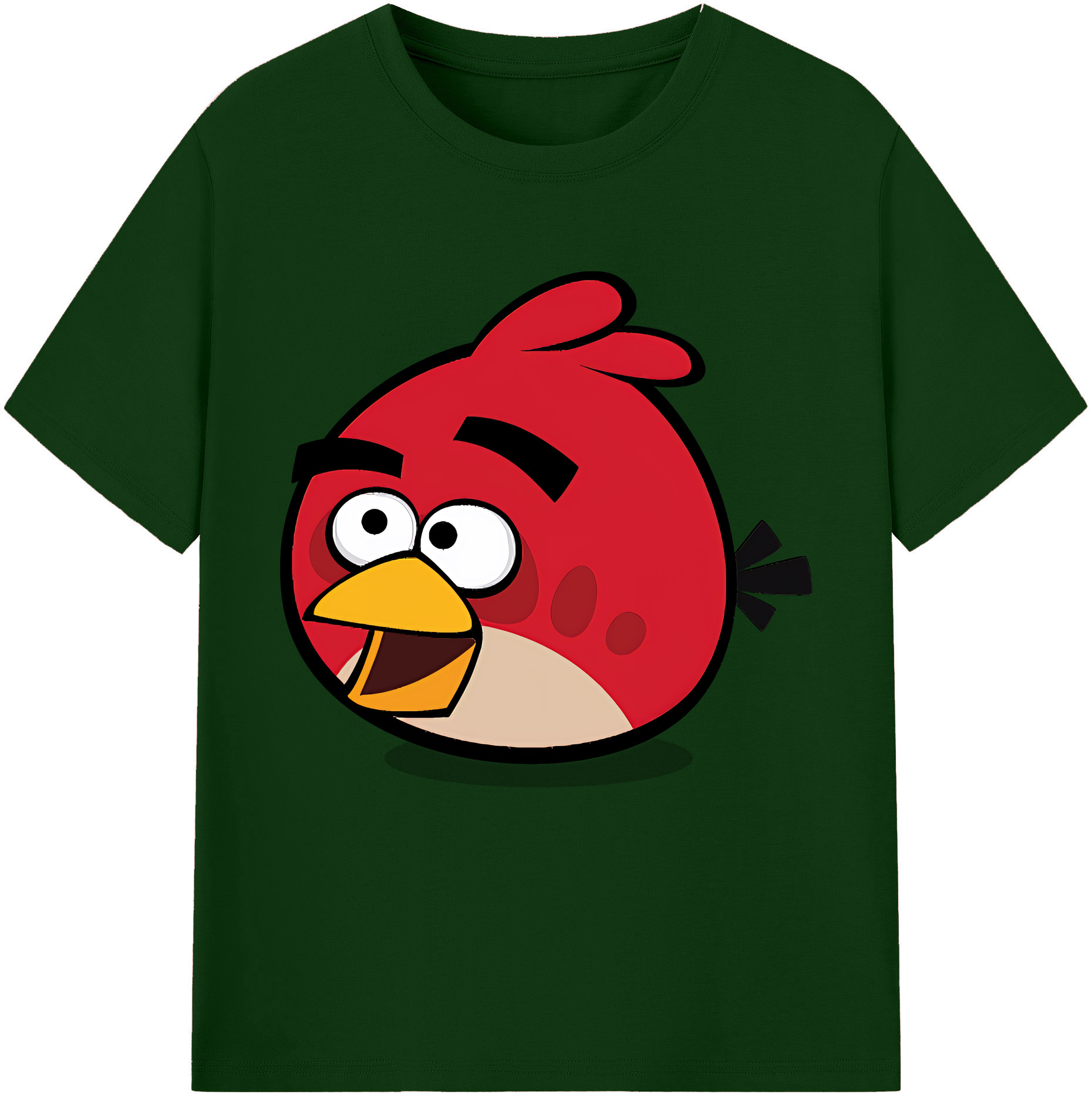 （画像用） Angry Birds アングリーバード 綿100％半袖Tシャツ（フロントプリント）